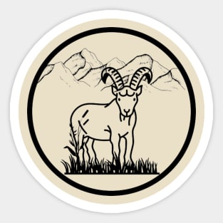 Mountain goat Sticker